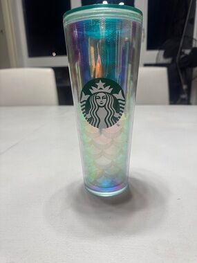 Starbucks Iridescent Siren Mermaid Tail Cold Cup Tumbler 24oz 2019
